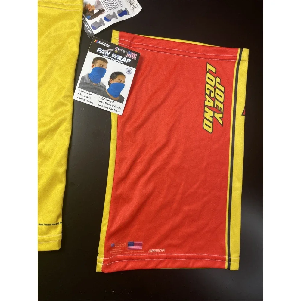 (2) NASCAR Wincraft FanWrap Sports Gaiter Neck/Facemask One Size #22 Joey Logano